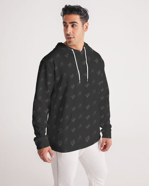 black palm pattern Men's Hoodie