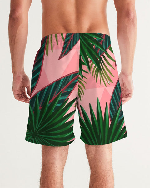 Tayrona Men's Tropical Pattern Swim Trunk