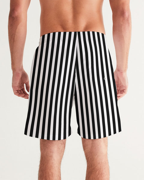 Tayrona Striped  Palm Tree Swim Trunk