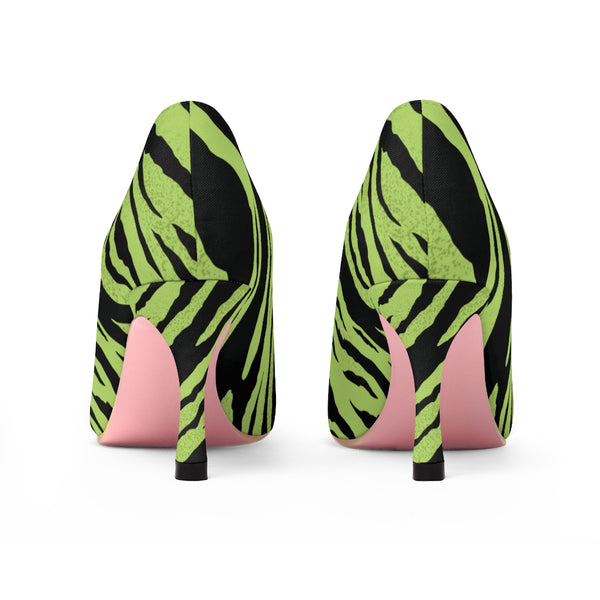 Tayrona Green Tiger Stripe Women's High Heels