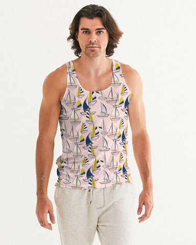 sailboat pattern Men's Tank