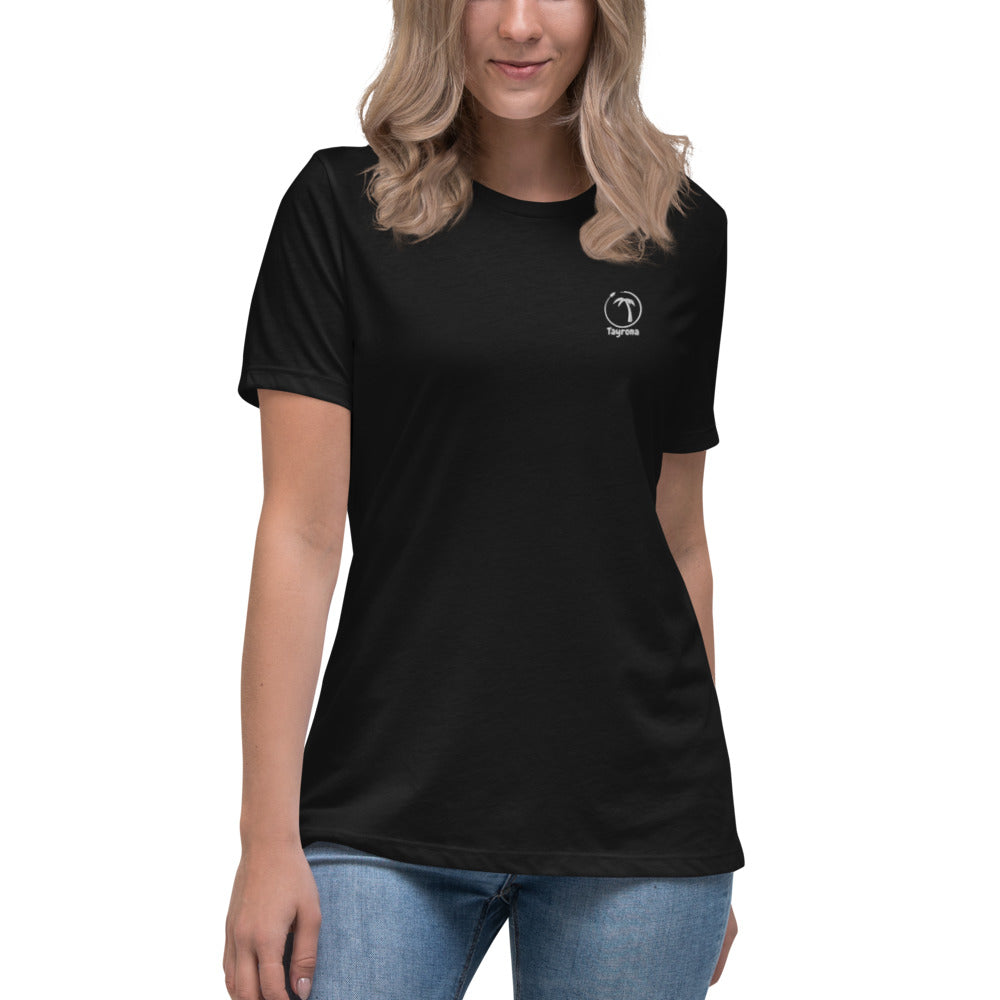 Tayrona Women's Relaxed T-Shirt White Logo