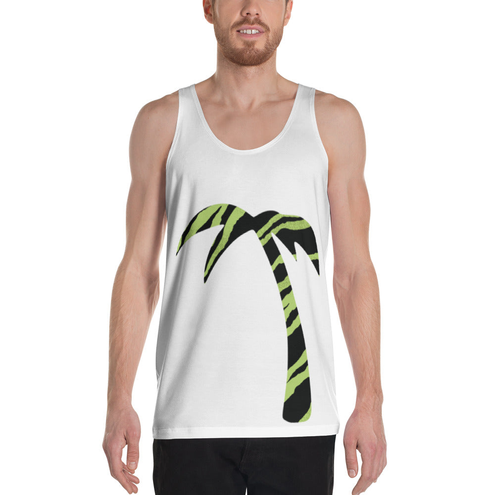 Tayrona Palm Tree Green Tiger Stripes Landon Ford Edition Tank Top