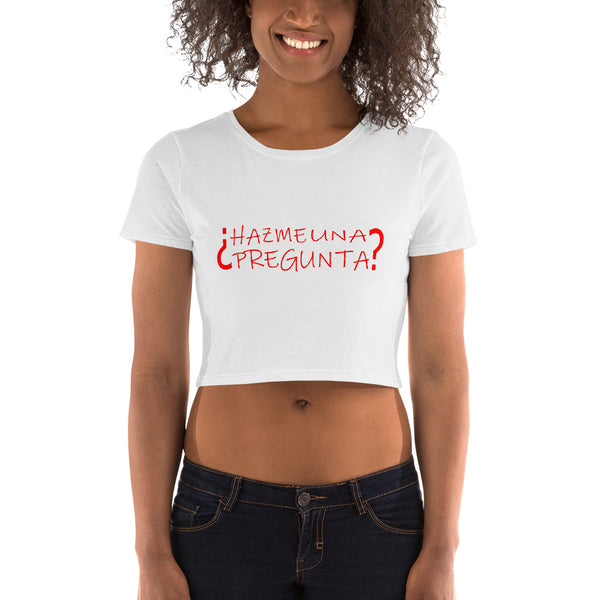 Tayrona Hazme Una Pregunta Women’s Crop Tee