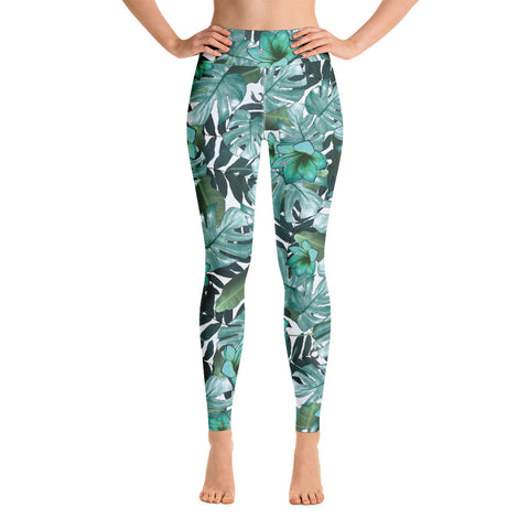 Tayrona Green Floral Leggings