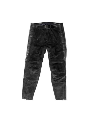 Rascal Leather Motorcycle Pants Beige