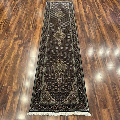 Kaoud Rugs 2.7X12.2 Runner BLACK TABRIZ-M Area Rug