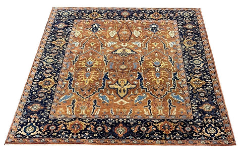 Kaoud Rugs Hand Knotted RUST WOOL ANT. SHIRAZ