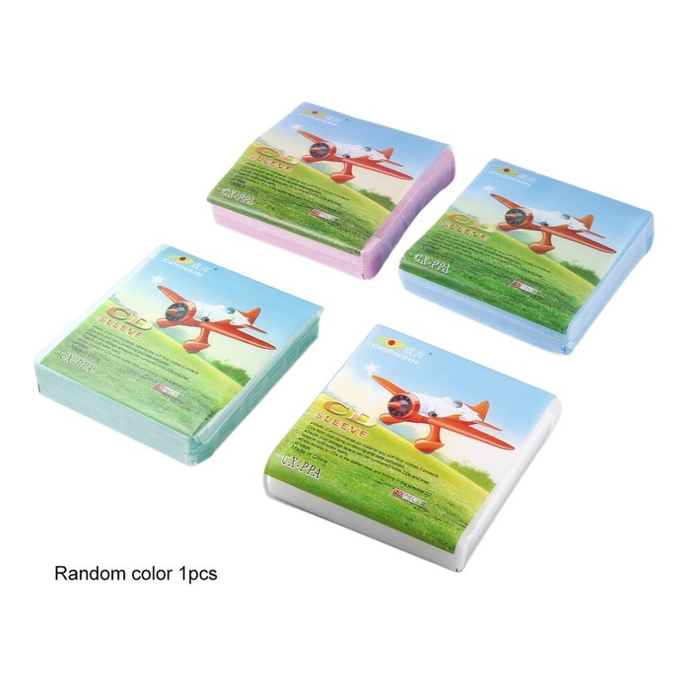 100pcs Cd Dvd Double Sided Cover Storage Case Pp Bag