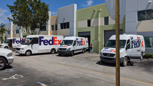 Fedex at the Lean Factor headquarters