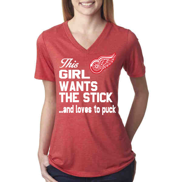 ladies red wings jersey