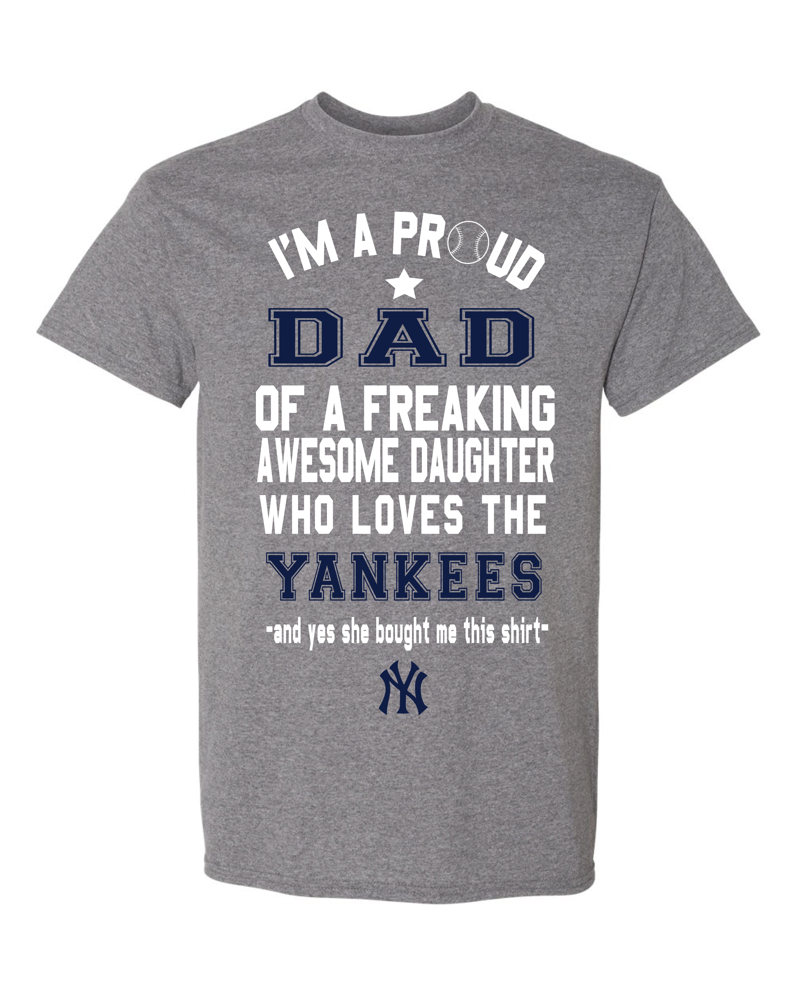 father daughter yankee shirt