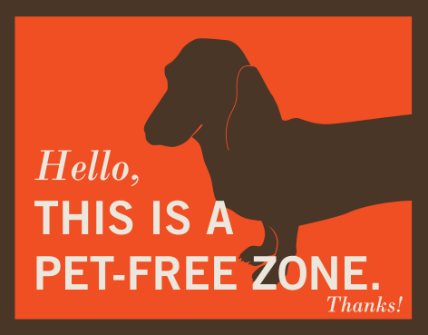 PET FREE ZONE | Prometheus Online Store