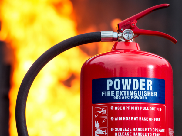 powder fire extinguishers
