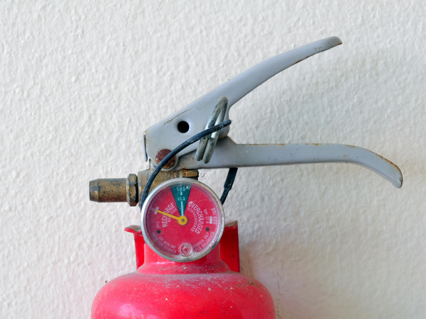 replace your fire extinguisher if it has low pressure