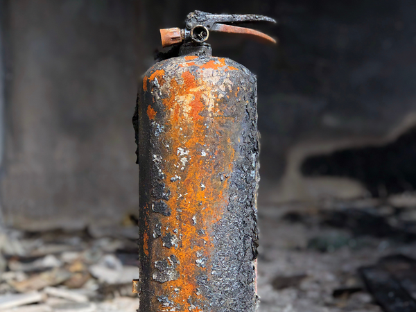 replace your fire extinguisher if it is damaged