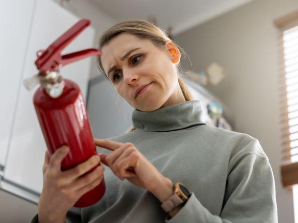 replace your fire extinguisher if it is expired