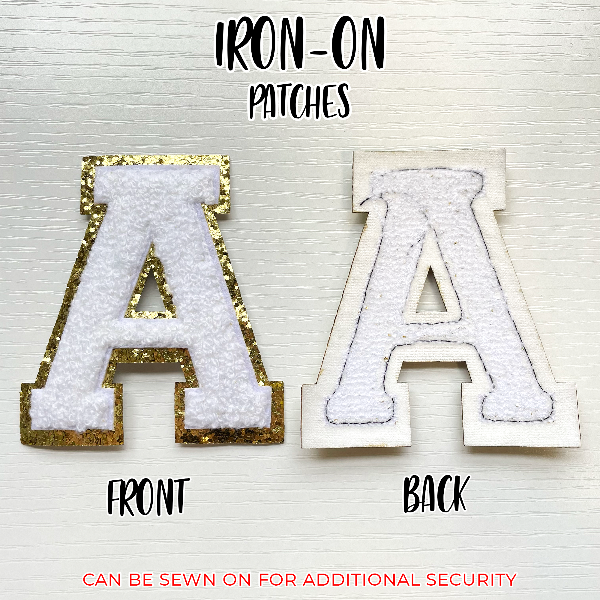 Chenille Greek Letter Iron-On Patches – Go Greek Chic