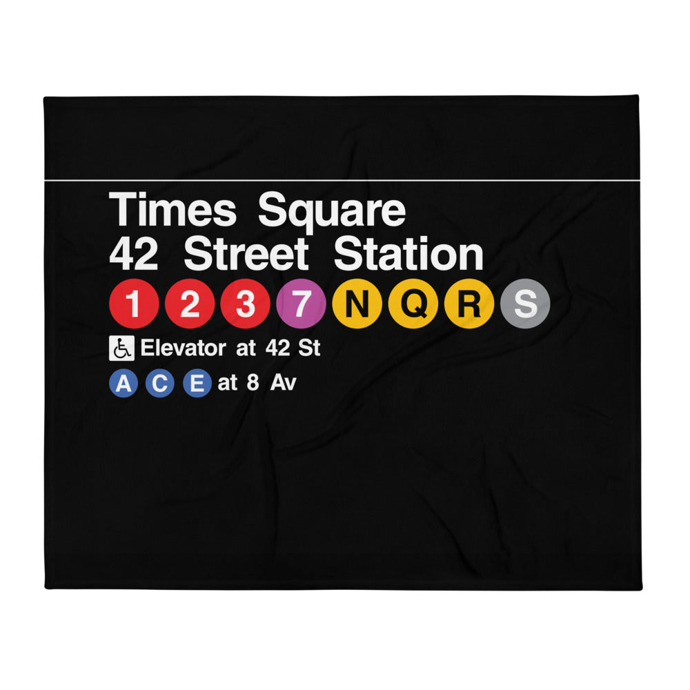 Download Times Square Subway Blanket Marshmillow