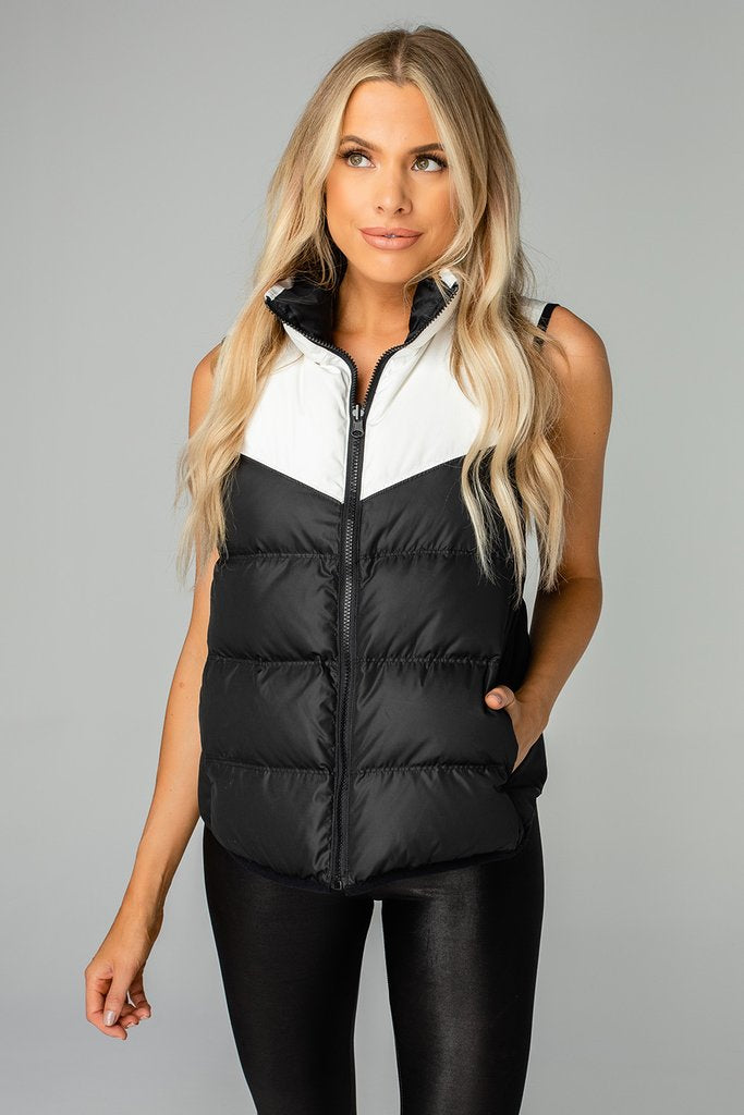 Tanya vest - black/white