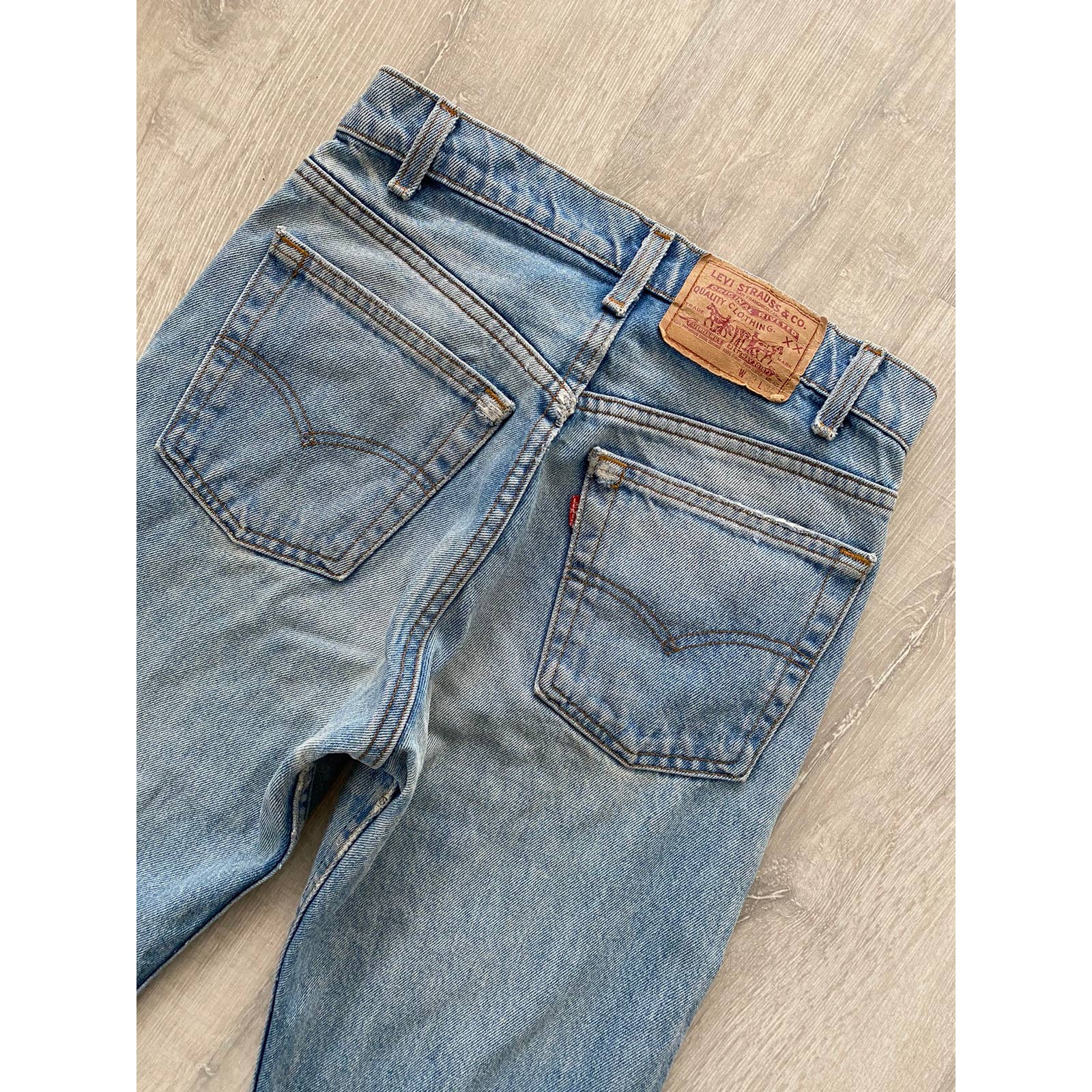 90s Levi's 505 vintage baby blue jeans made in USA denim – 