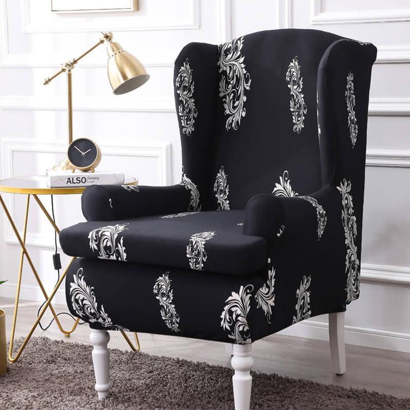 Stretch 2 Piece Wingback Chair Covers Washable Wingback Chair   02 C414e501 Be0b 4f9c 83ac B4547d428a61 