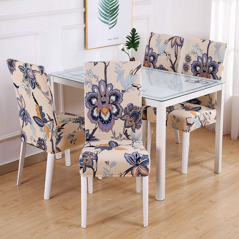 Stretch Dining Chair Covers| Removable Washable Short Dining Chair