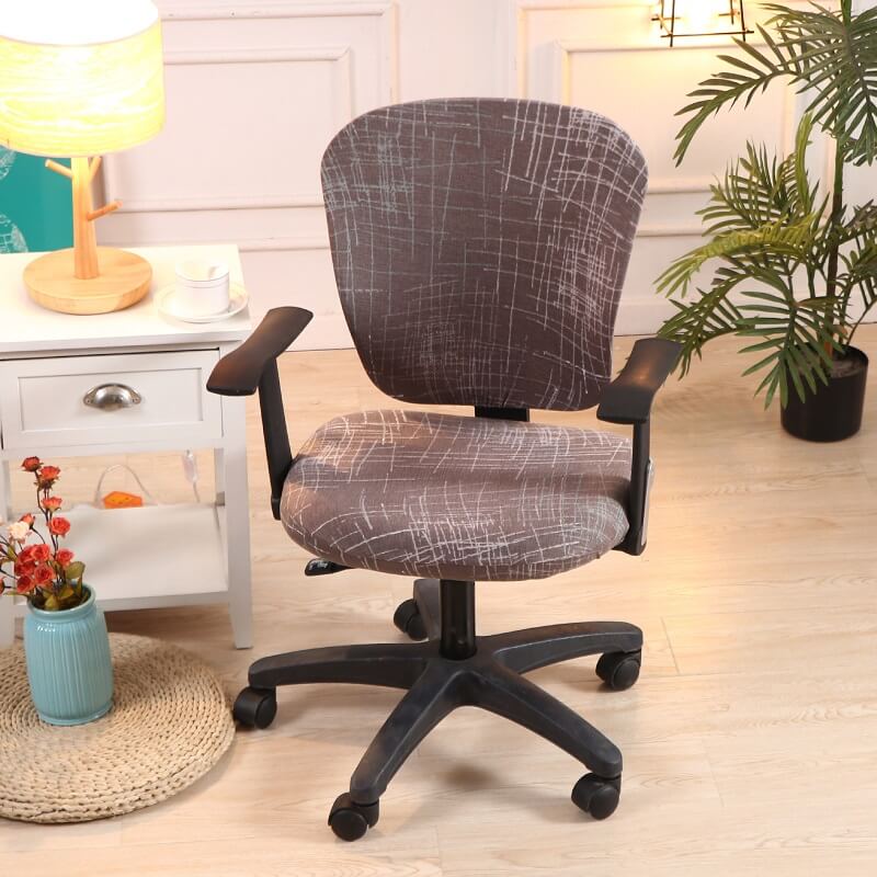 Removable Washable Office Chair Cover-Universal Miracle Magic Easy Fit ...