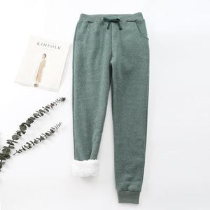 wool lined sweatpants