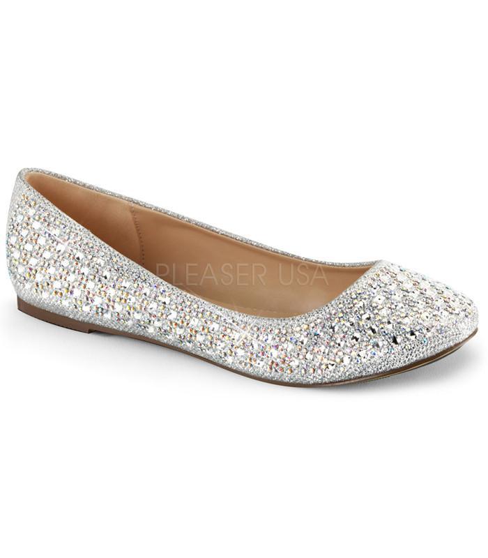 sequin ballet flats