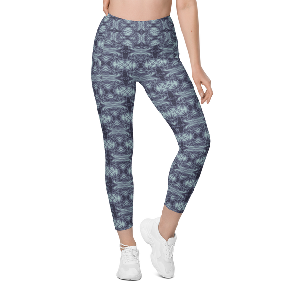 Recursia Tie-Dye Overdrive IV Leggings With Pockets In Pink