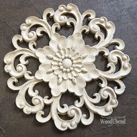 CENTERPIECE Decorative Antique Moulding Applique WoodUbend #2172