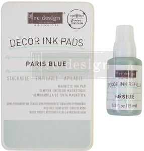 DECOR INK PADS & REFILLS - Paris Blue - ReDesign with Prima