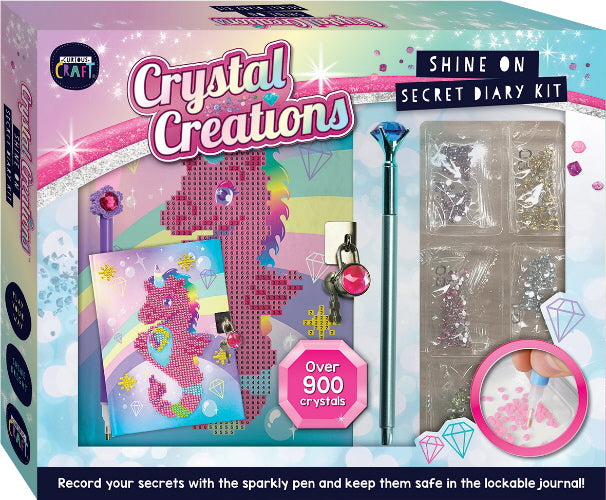 Crystal Creations Canvas, Rainbow Unicorn – Lincraft