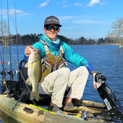 Pesca de lubina en kayak