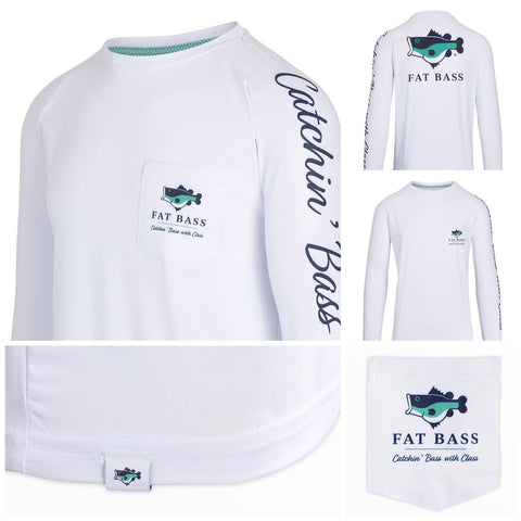 Camisa de pesca de lubina gorda