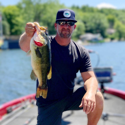 Fat Bass Topwater Hat on bass boat