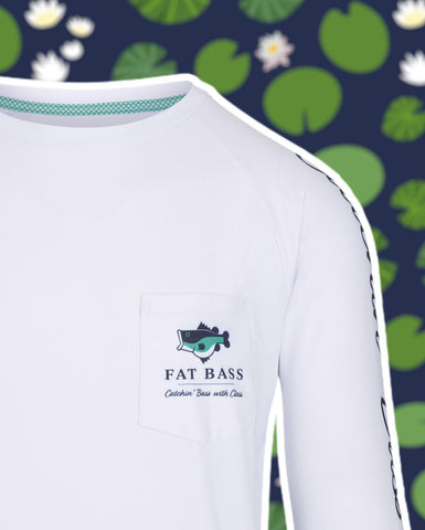 Camisa blanca de alto rendimiento Fat Bass