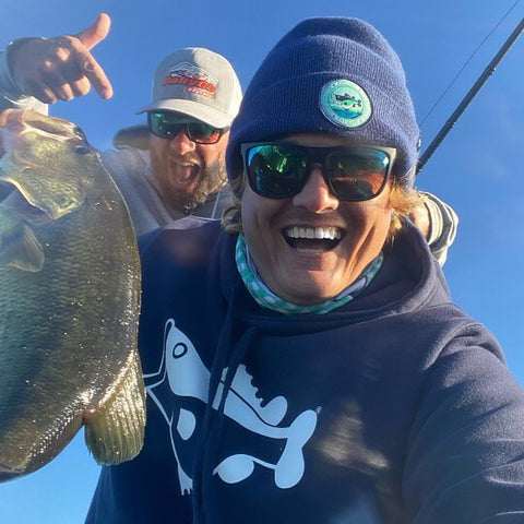 Pescadores felices con Fat Bass