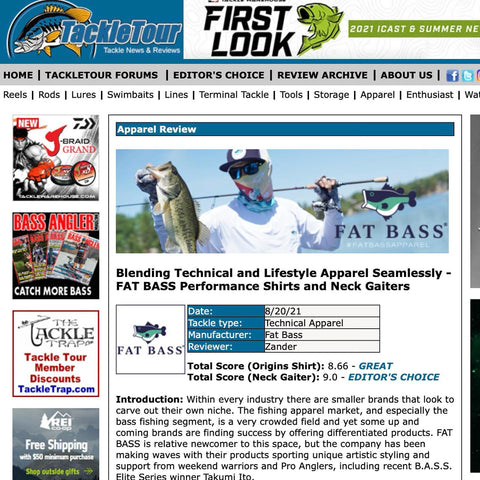 Tackletour Fat Bass review Editors choice 