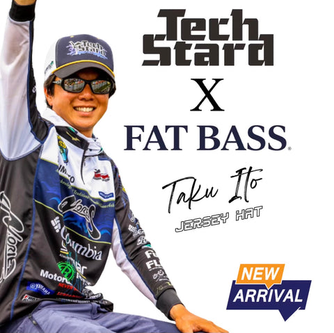 TechStard x Fat Bass 伊藤拓 バスマスター エリート チャンピオン ジャージ ハット