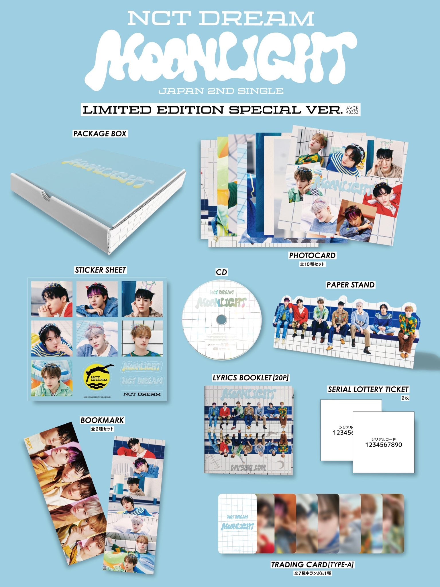K-POP・アジア NCT DREAM moonlight special version 5set NCT DREAM (엔시티 드림) 2ND JAPANESE ALBUM - [MOONLIGHT