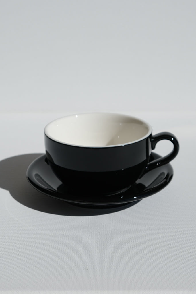 Japan Origami 8oz Latte Coffee Cup Saucer Set（Frosted）(Gift Box) –  Moonwareusa