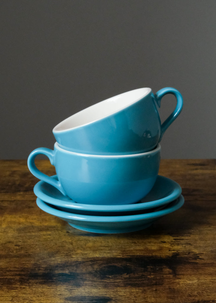 10oz - ORIGAMI Latte Cups and Saucers in Various Colors – Slow Pour Supply