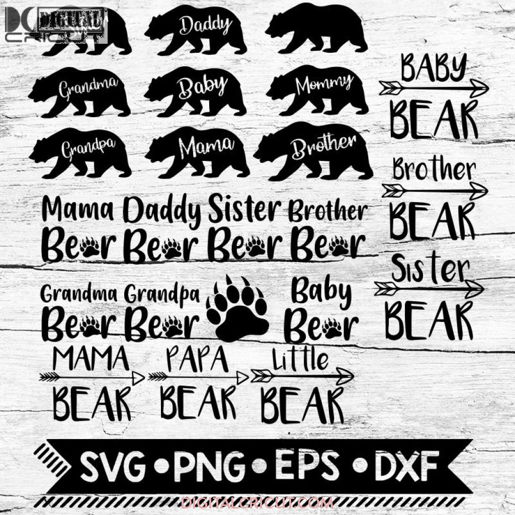 Free Free 113 Family Bear Svg SVG PNG EPS DXF File