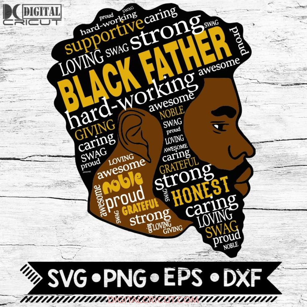 Download Black Father Svg Png Father S Day African American Man Male Sv Digitalcricut