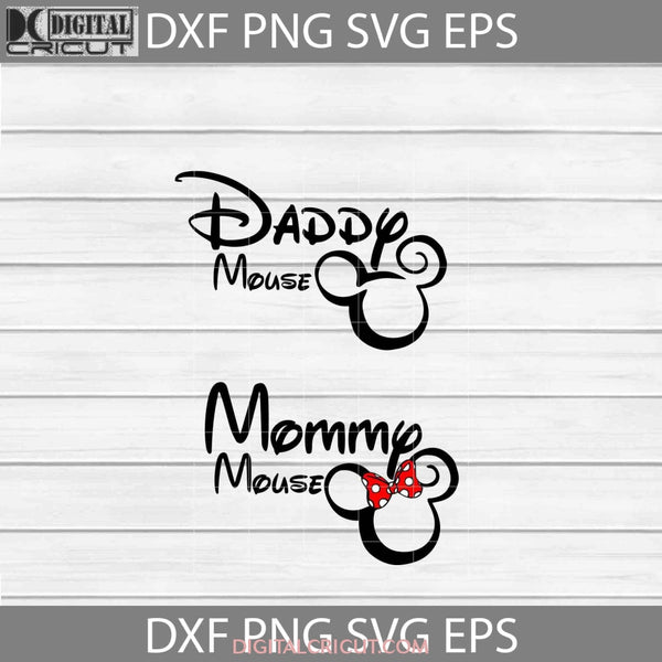 Daddy Mouse, Mommy Mouse Svg, Mickey head Svg, Minnie Head Svg, Bundle ...