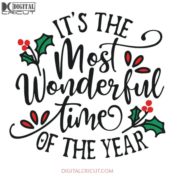 It's The Most Wonderful Time Of The Year Svg, Wine Svg, Santa Svg, Sno ...