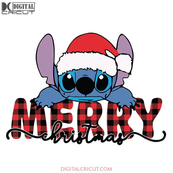Merry Stitch Christmas Svg, Stitch Funny Svg, Cricut File, Clipart, Ca