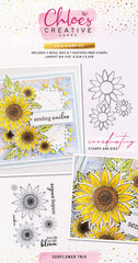 Sunflower Trio stamp and die set